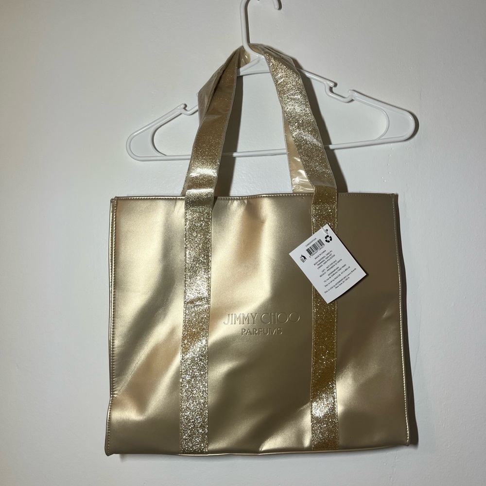 Jimmy Choo Shimmering Gold Tote